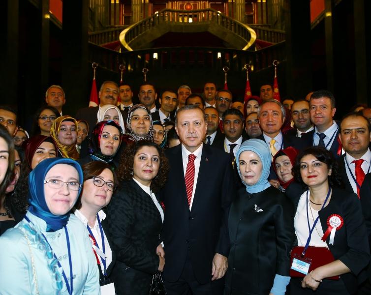 Cumhurbaşkanı Erdoğan, Bakan Avcı ve 81 ilden gelen öğretmenlere resepsiyon verdi