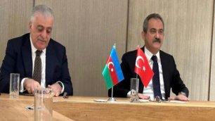 MINISTER OZER MEETS WITH THE PRESIDENT OF AZERBAIJAN ALIYEV